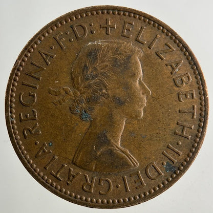 1962 Elizabeth II 2nd Half-Penny Coin | Fine Collectable Grade