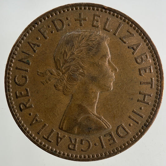 1959 Elizabeth II 2nd Half-Penny Coin | Fine Collectable Grade