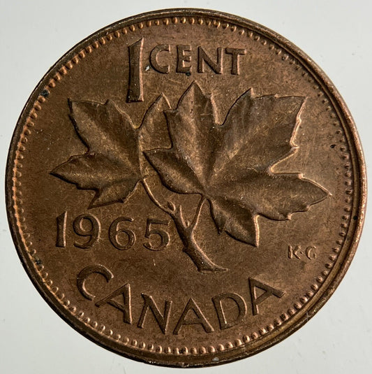 1965 Canada 1 Cent Coin | Very High Grade