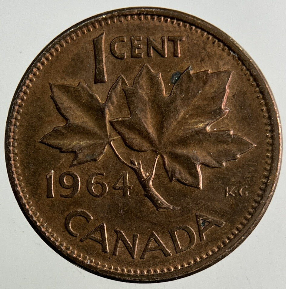 1964 Canada 1 Cent Coin | Fine Collectable Grade