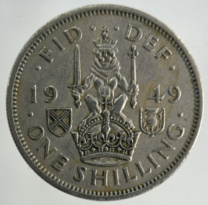 1949 George VI Shilling Coin | Fine Collectable Grade