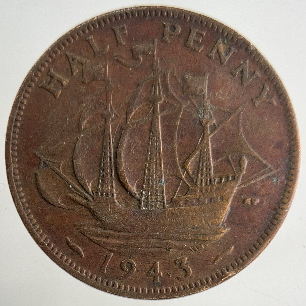 1943 George VI Half-Penny Coin | Collectable Grade