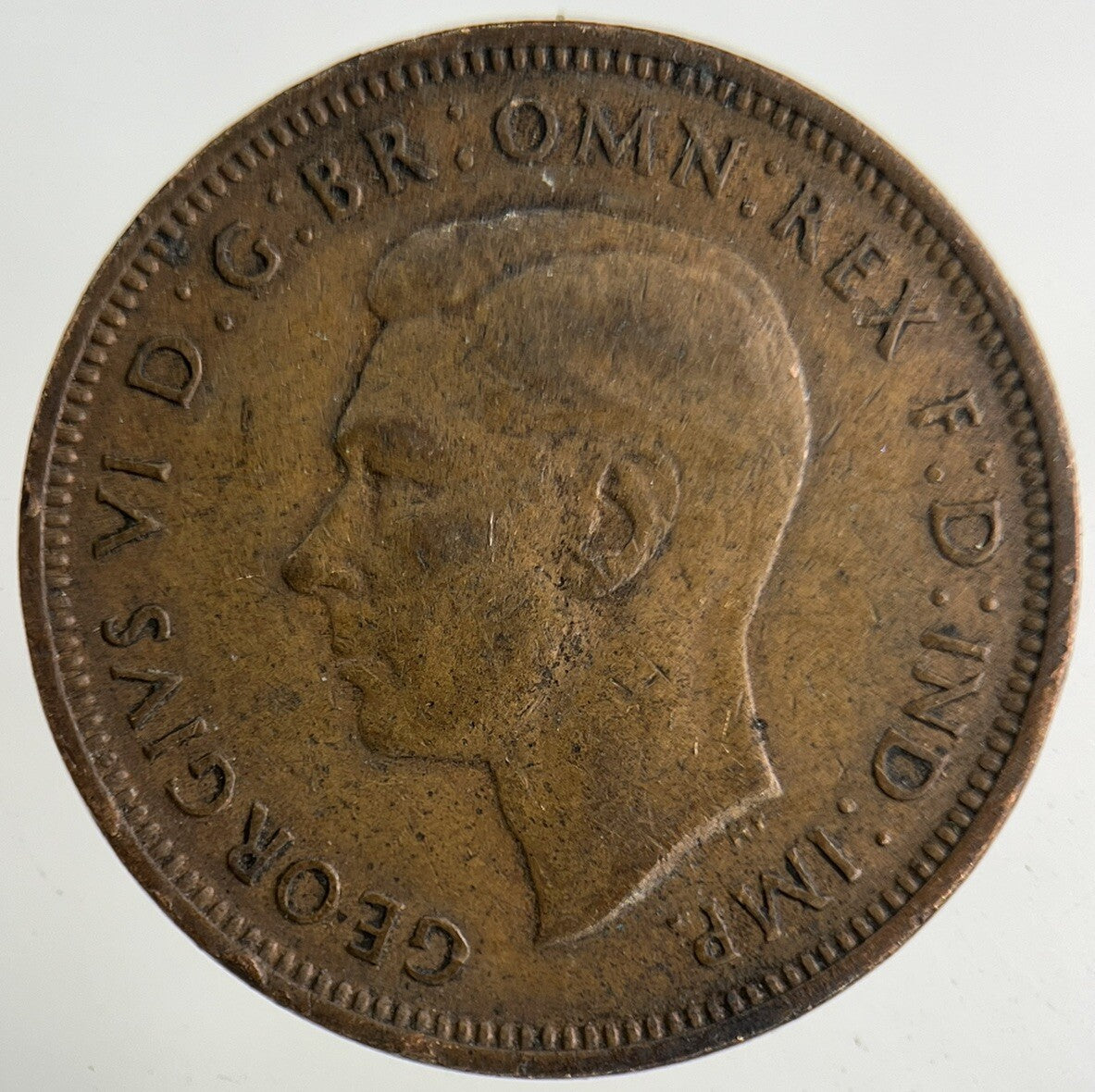 1944 George VI Half-Penny Coin | Collectable Grade