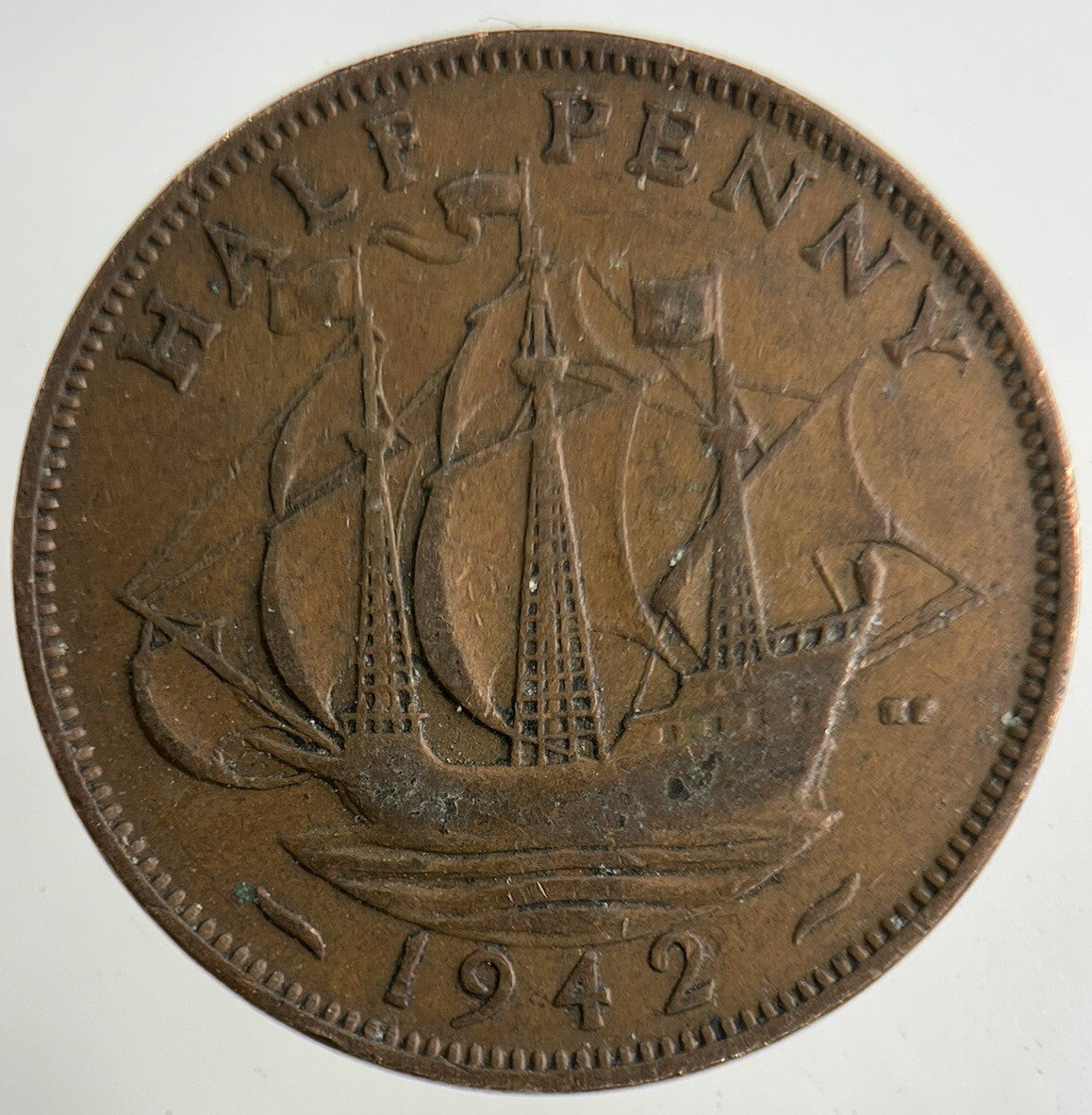 1942 George VI Half-Penny Coin | Collectable Grade