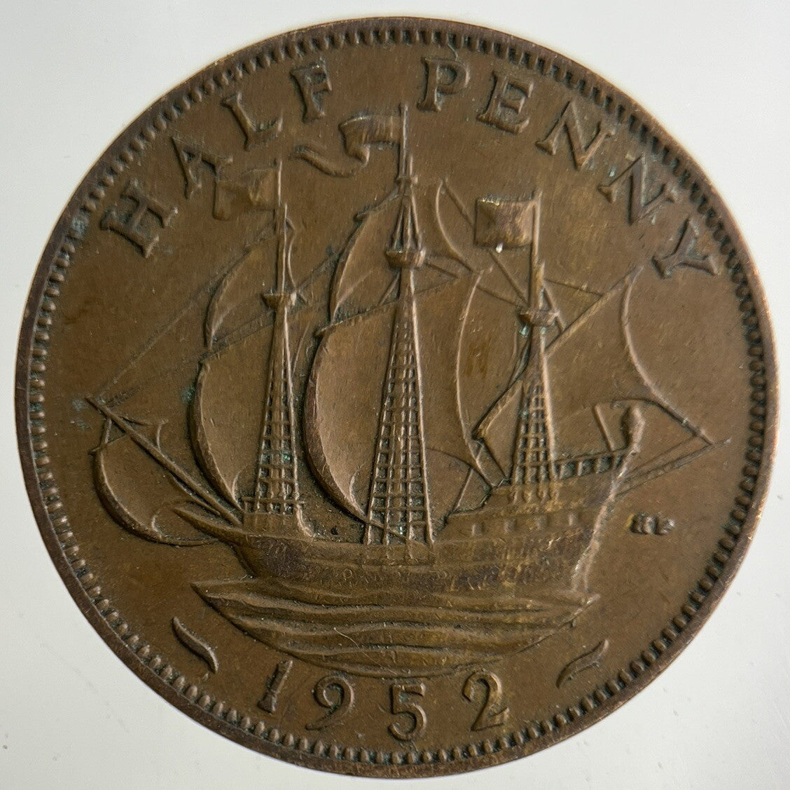 1952 George VI Half-Penny Coin | Fine Collectable Grade