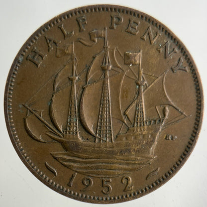 1952 George VI Half-Penny Coin | Fine Collectable Grade