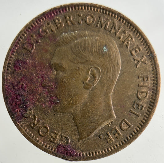 1949 George VI Half-Penny Coin | Fine Collectable Grade