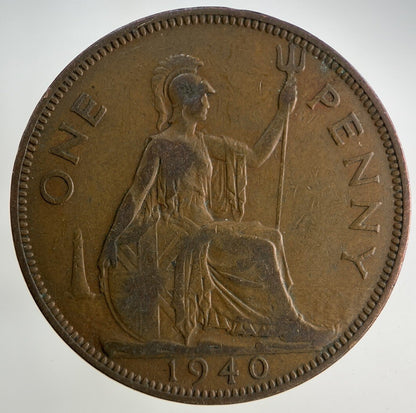 1940 George VI One Penny Coin | Collectable Grade