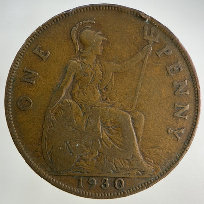 1930 George V One Penny Coin | Collectable Grade