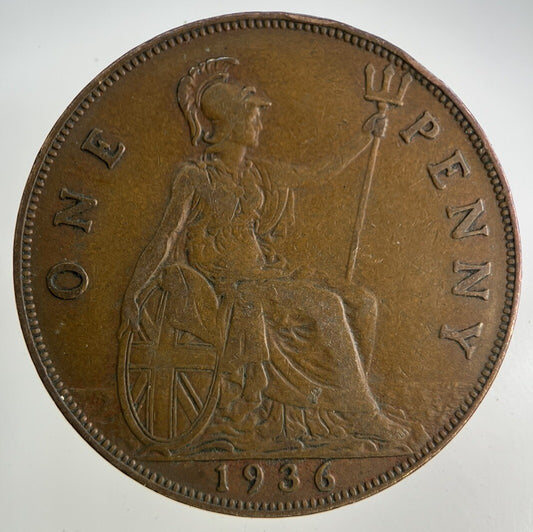 1936 George V One Penny Coin | Fine Collectable Grade