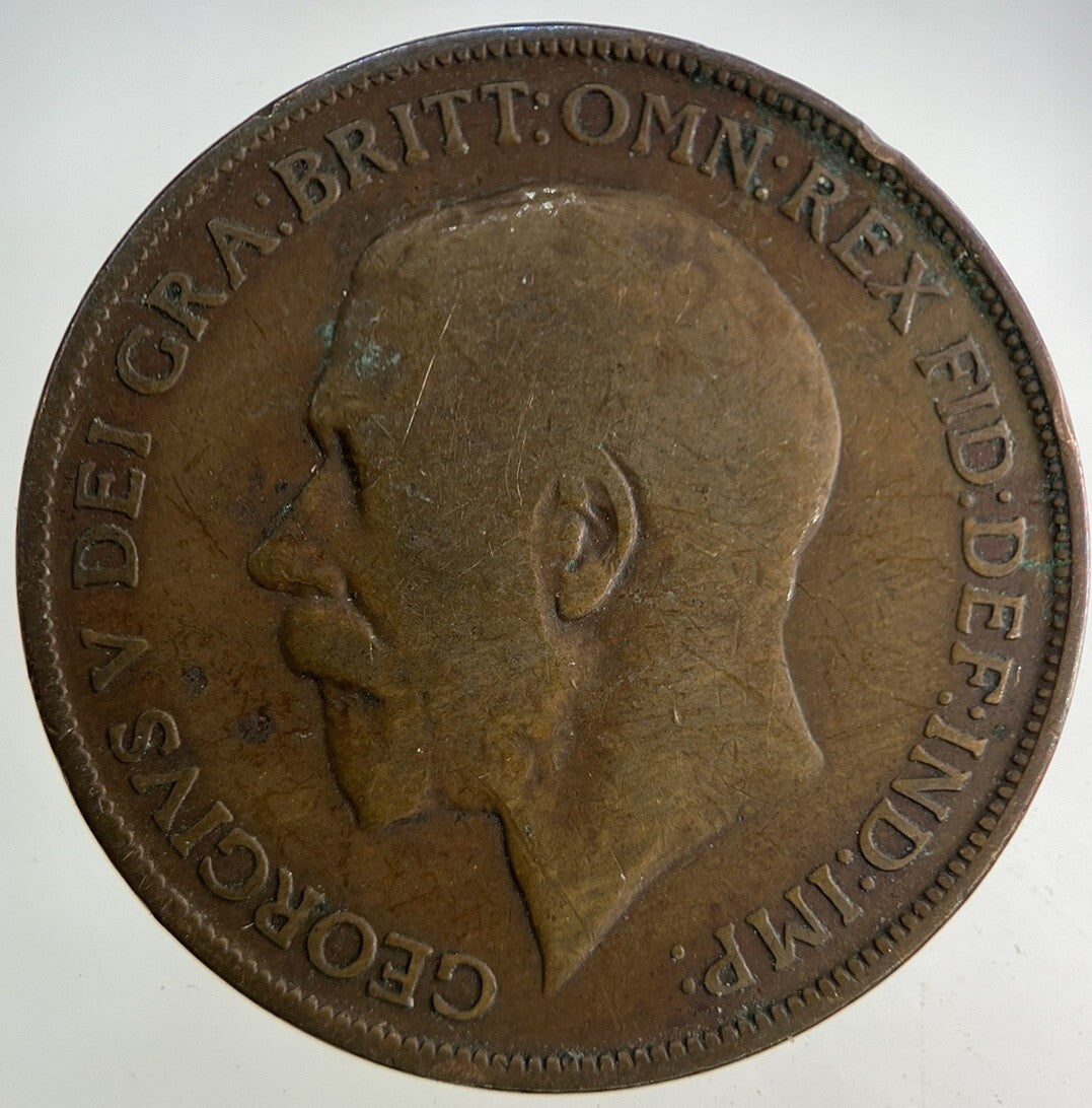 1913 George V One Penny Coin | Fair Grade