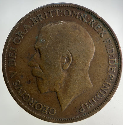 1913 George V One Penny Coin | Fair Grade