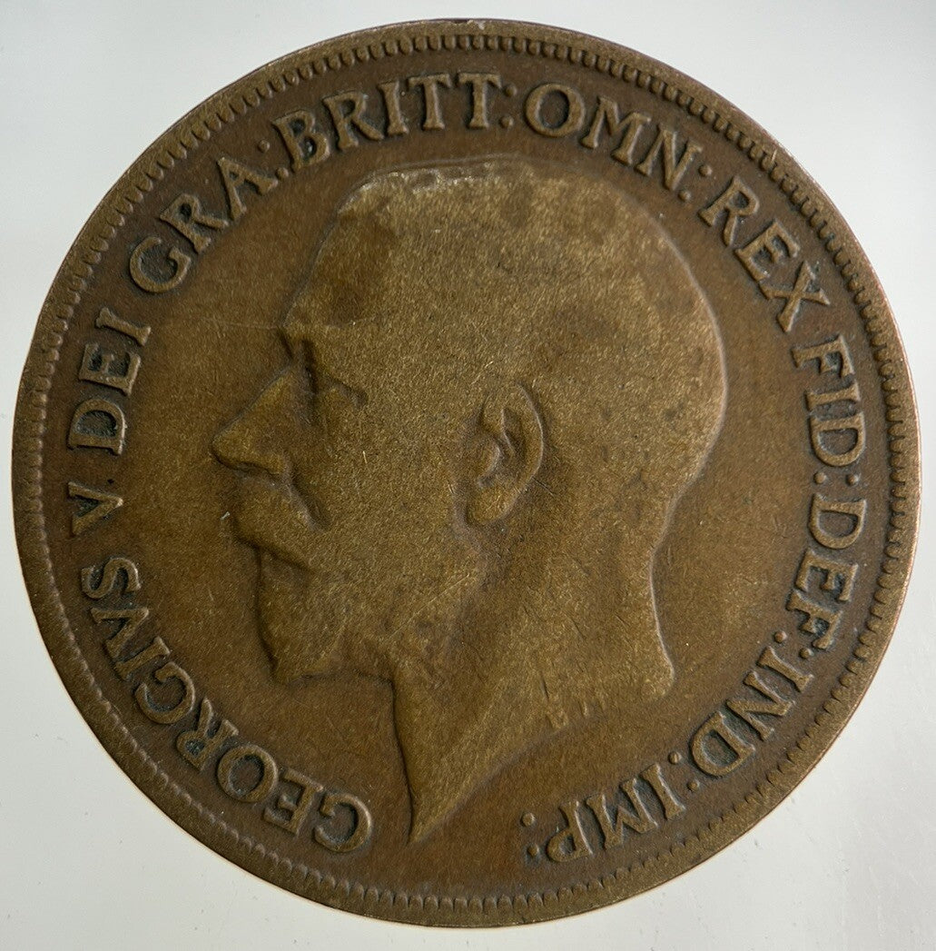 1920 George V One Penny Coin | Fair Grade