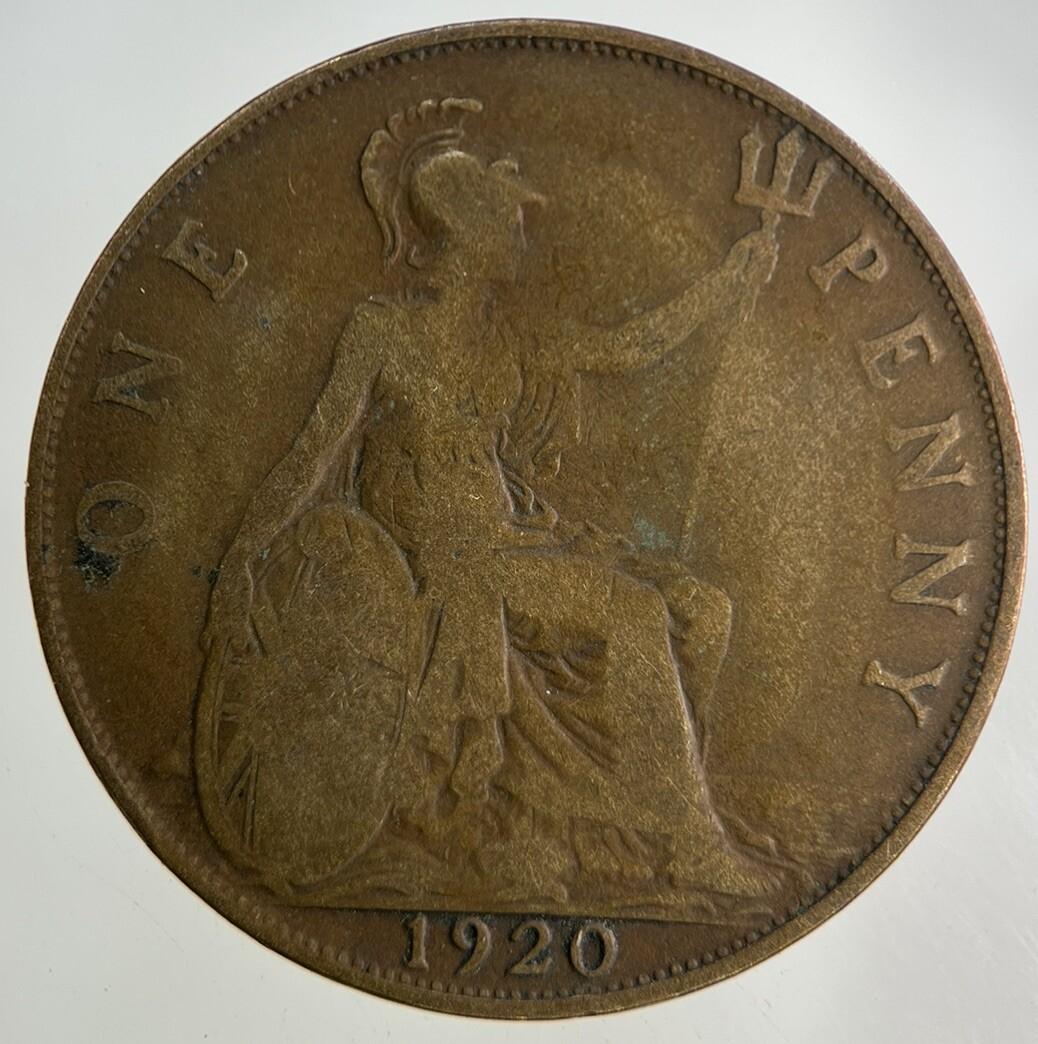 1920 George V One Penny Coin | Fair Grade