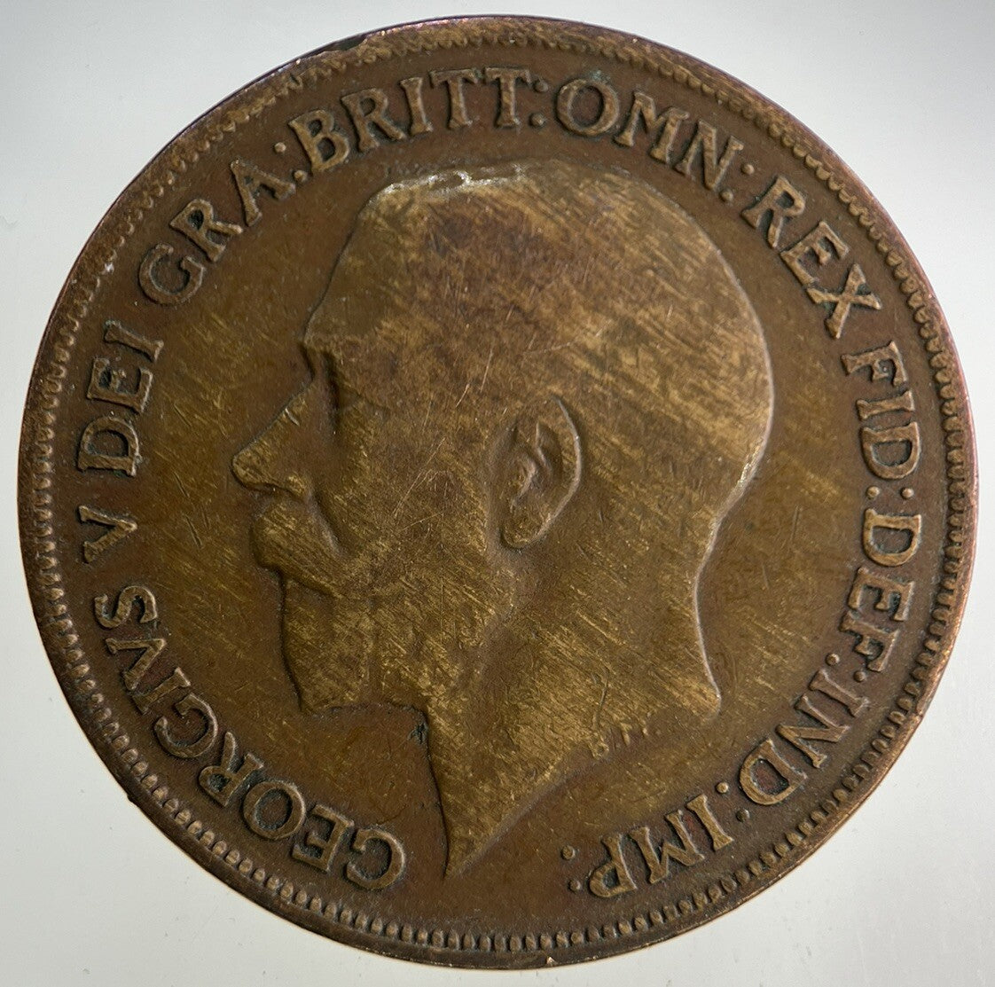 1920 George V One Penny Coin | Fair Grade