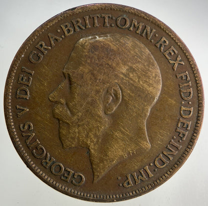 1920 George V One Penny Coin | Fair Grade