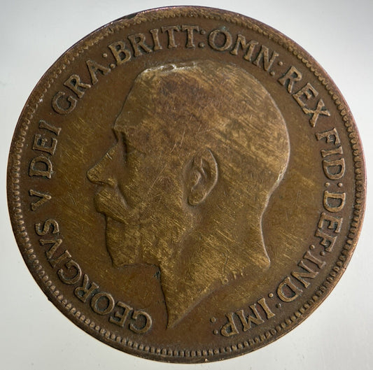 1920 George V One Penny Coin | Fair Grade