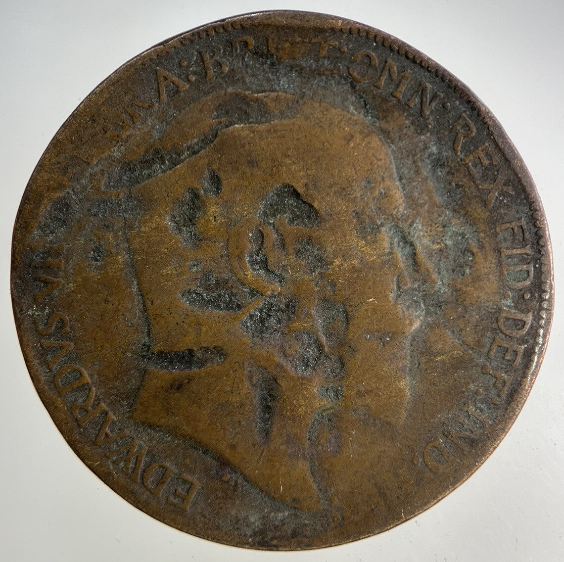 1909 Edward VII One Penny Coin | Fair Grade