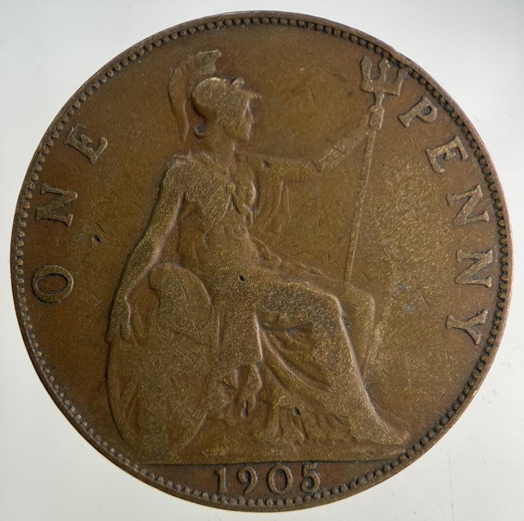 1905 Edward VII One Penny Coin | Collectable Grade