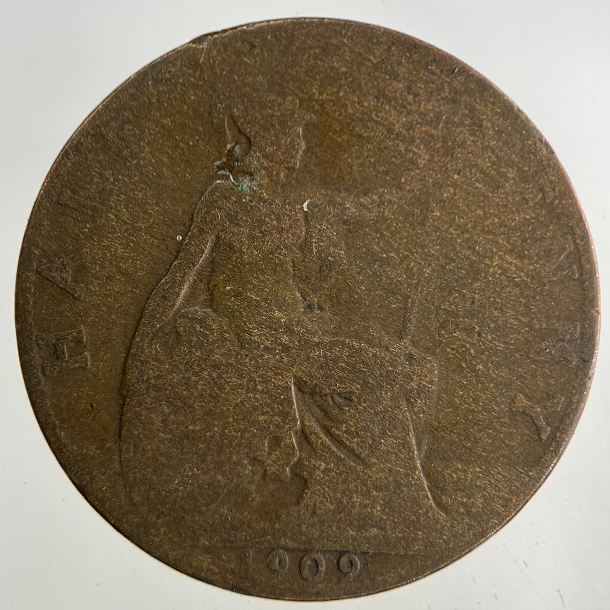 1909 Edward VII Half-Penny Coin | Collectable Grade