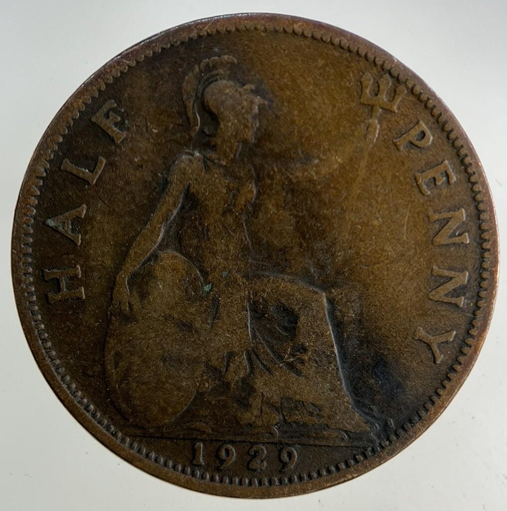 1929 George V Half-Penny Coin | Collectable Grade