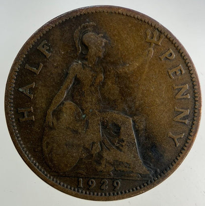 1929 George V Half-Penny Coin | Collectable Grade