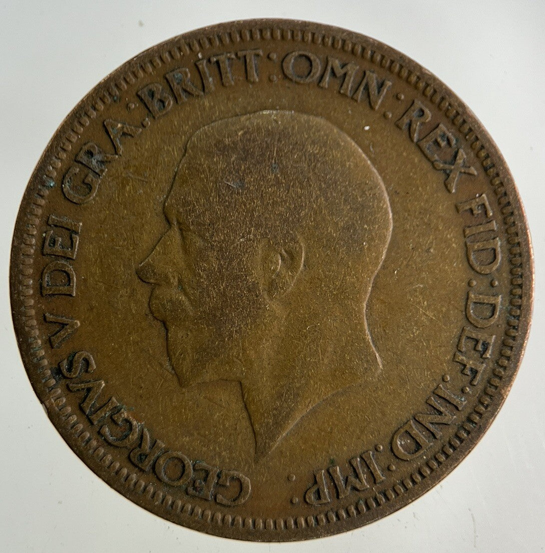 1929 George V Half-Penny Coin | Collectable Grade
