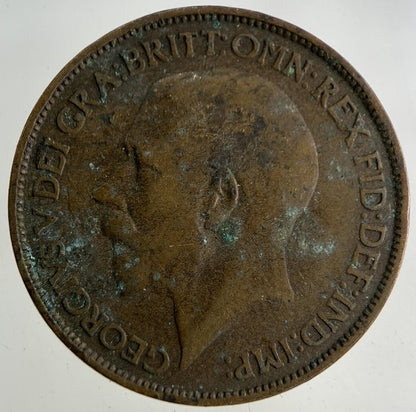 1924 George V Half-Penny Coin | Fair Grade
