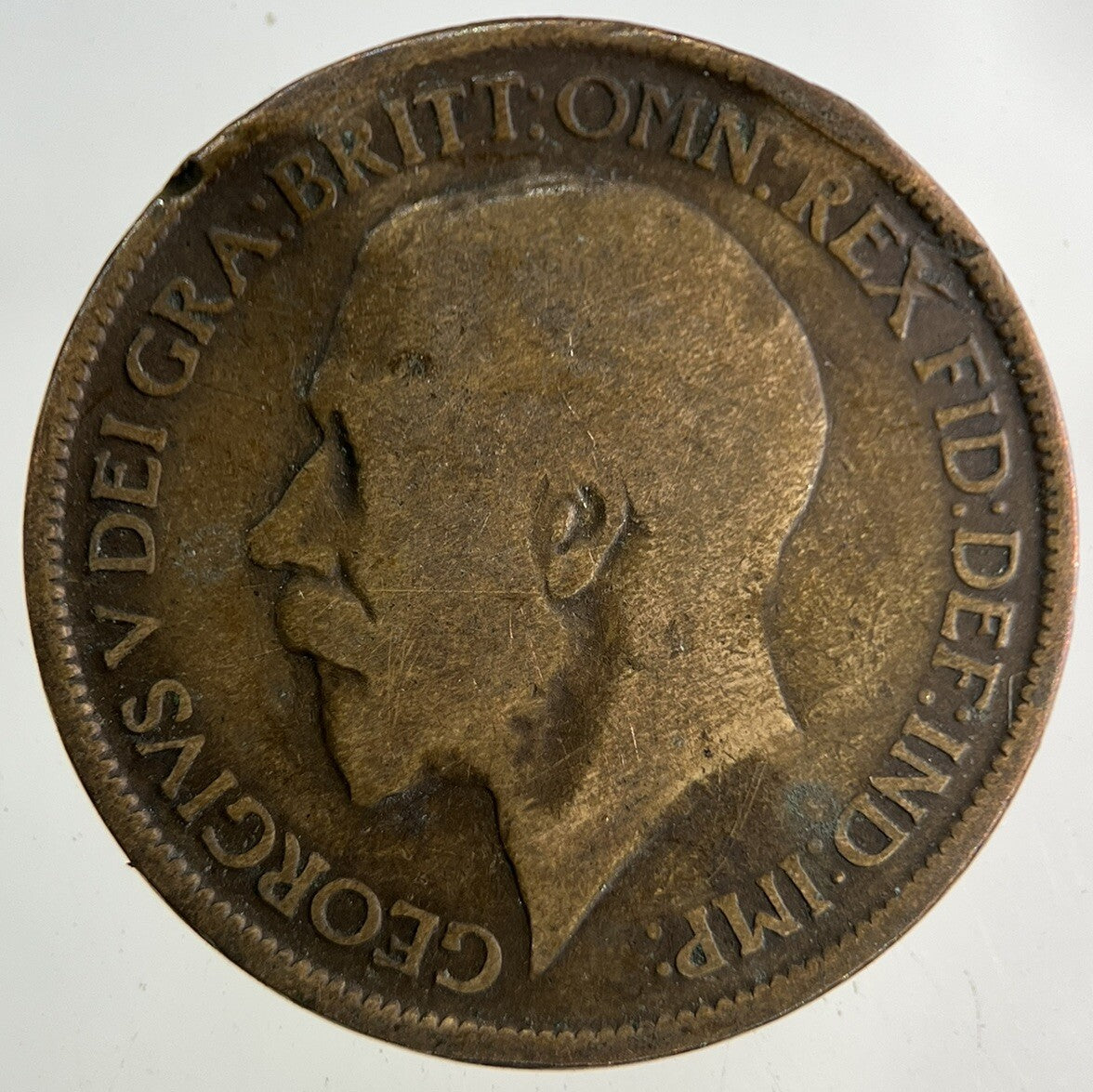 1915 George V Half-Penny Coin | Fair Grade