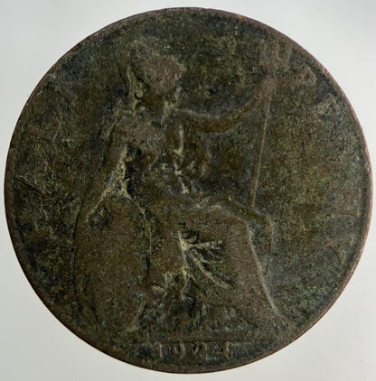 1924 George V Half-Penny Coin | Fair Grade