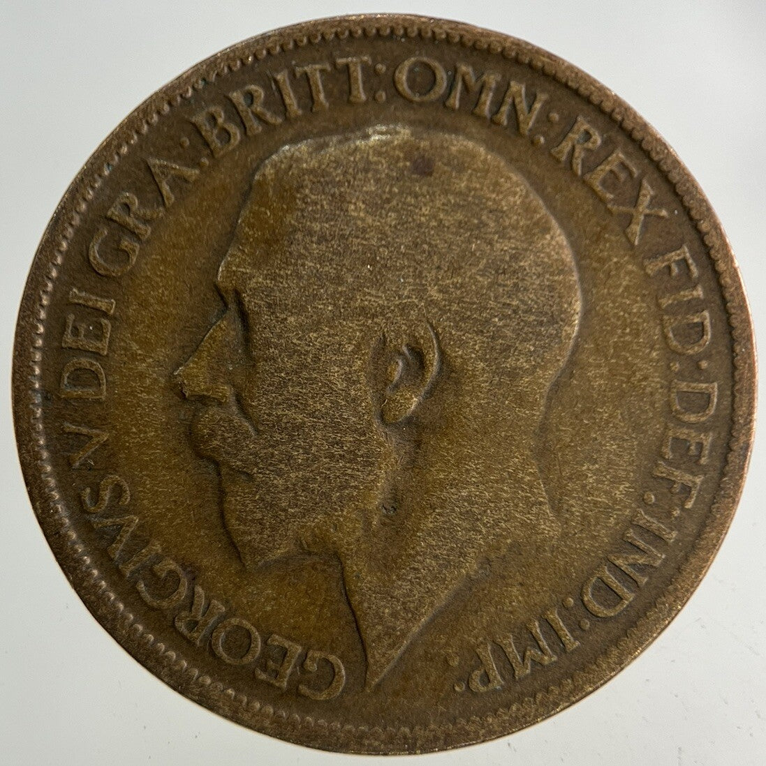 1919 George V Half-Penny Coin | Fair Grade