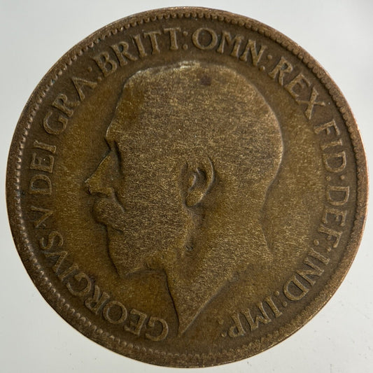 1919 George V Half-Penny Coin | Fair Grade