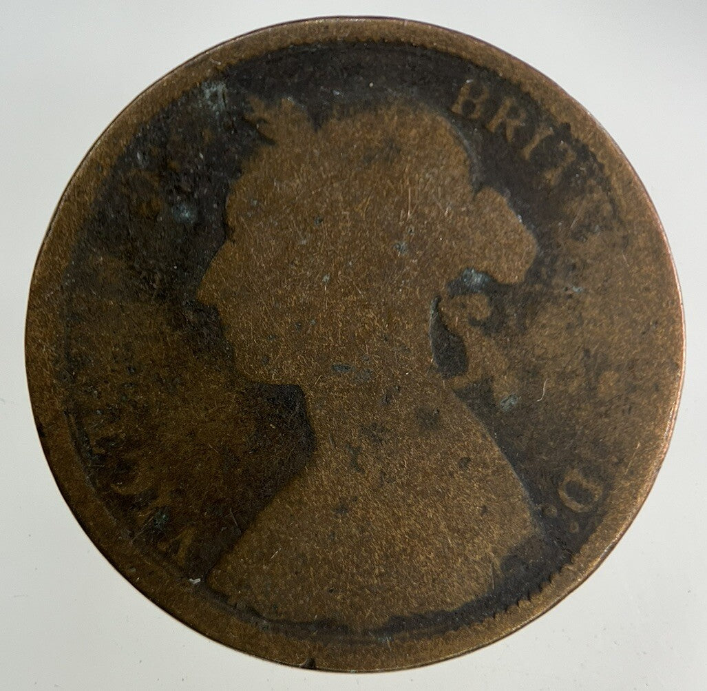 1890 Victoria Half-Penny Coin | Fair Grade