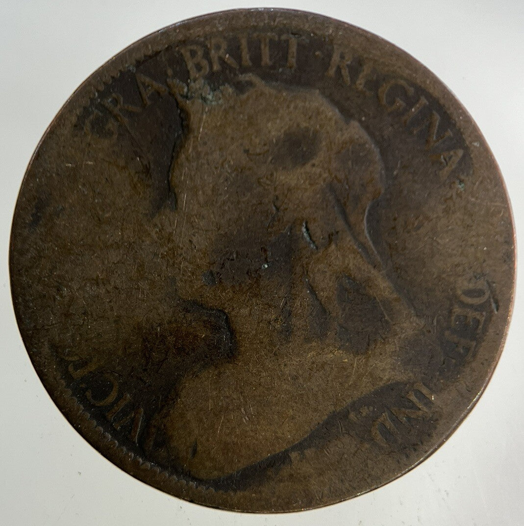 1901 Victoria Half-Penny Coin | Fair Grade