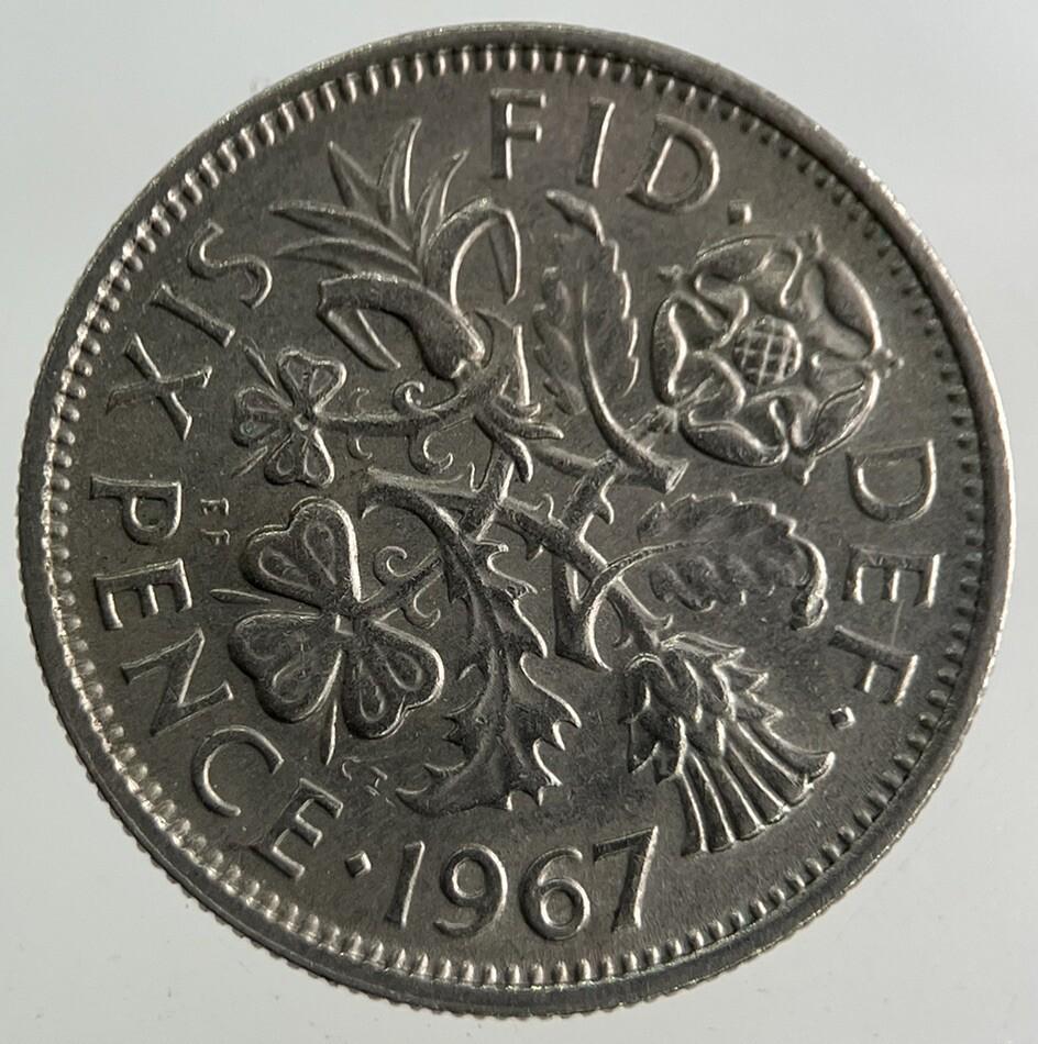 1967 Elizabeth II 2nd Sixpence Coin | Fine Collectable Grade