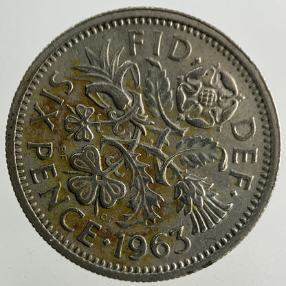 1963 Elizabeth II 2nd Sixpence Coin | Fine Collectable Grade