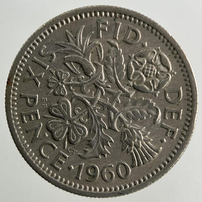 1960 Elizabeth II 2nd Sixpence Coin | Fine Collectable Grade