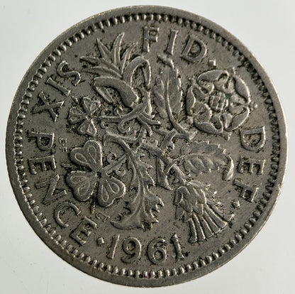 1961 Elizabeth II 2nd Sixpence Coin | Fine Collectable Grade
