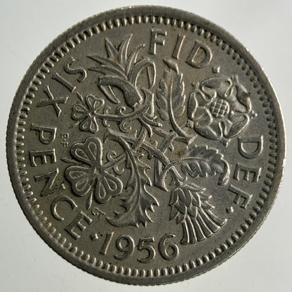 1956 Elizabeth II 2nd Sixpence Coin | Fine Collectable Grade