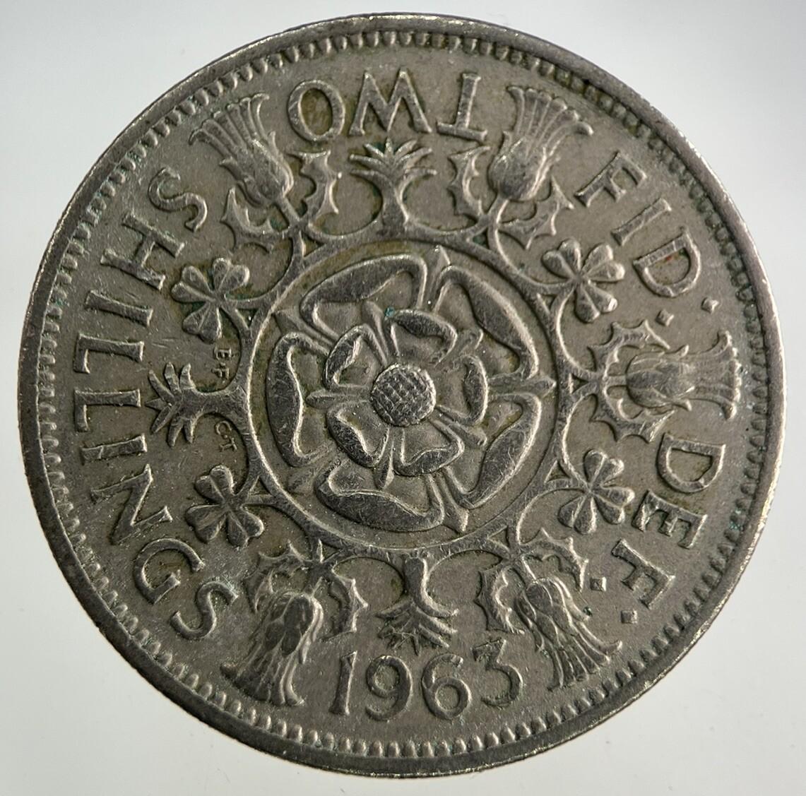 1963 Elizabeth II 2nd Florin Coin | Fine Collectable Grade