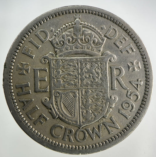 1954 Elizabeth II 2nd Half-Crown Coin | Fine Collectable Grade