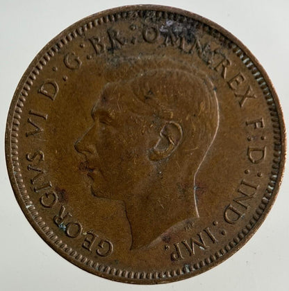 1944 George VI Wren Farthing Coin | Fine Collectable Grade