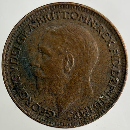 1928 George V Farthing Coin | Fine Collectable Grade