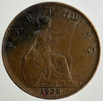 1928 George V Farthing Coin | Fine Collectable Grade