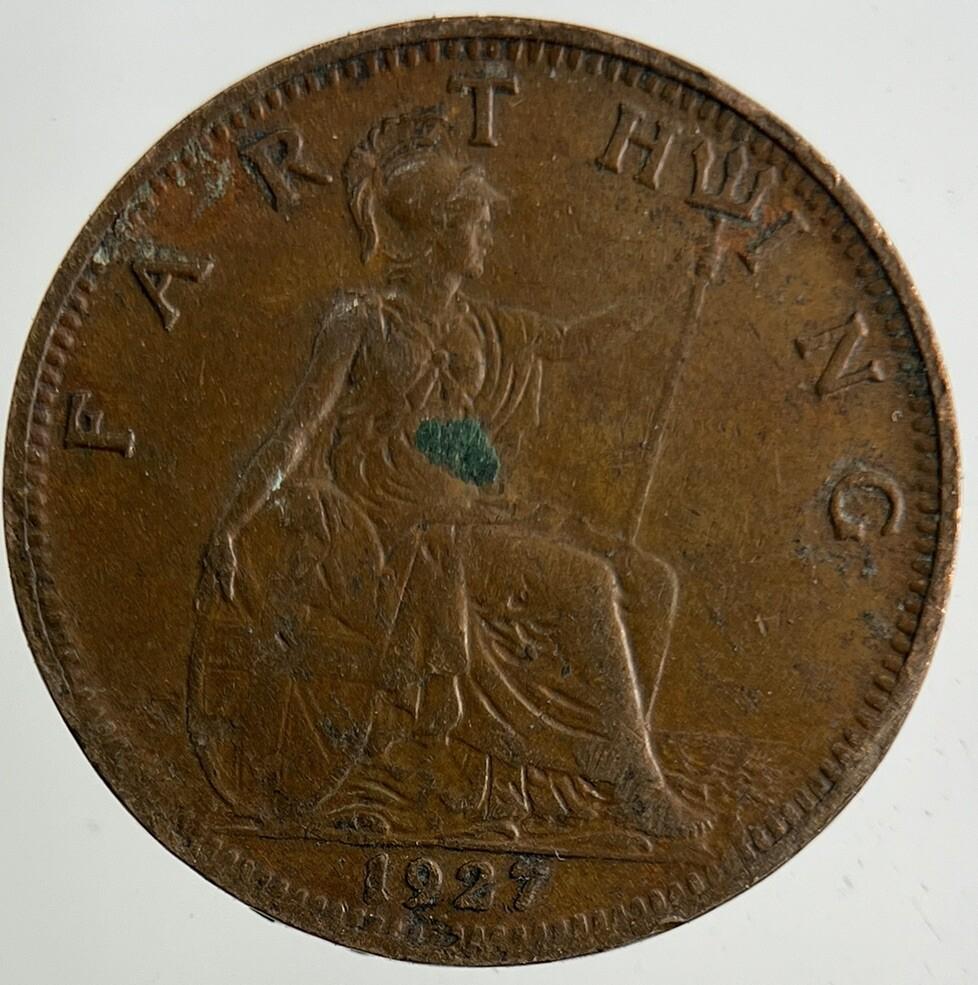 1927 George V Farthing Coin | Fine Collectable Grade