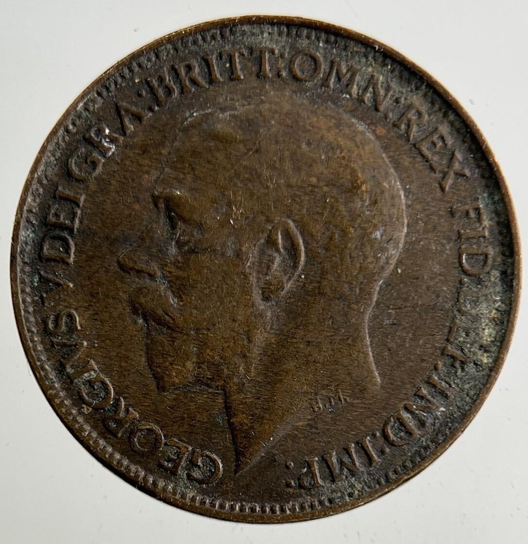 1925 George V Farthing Coin | Fine Collectable Grade