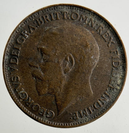 1925 George V Farthing Coin | Fine Collectable Grade