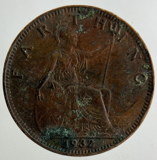 1932 George V Farthing Coin | Fine Collectable Grade