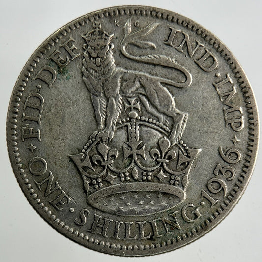 1936 George V Shilling Silver Coin | Collectable Grade