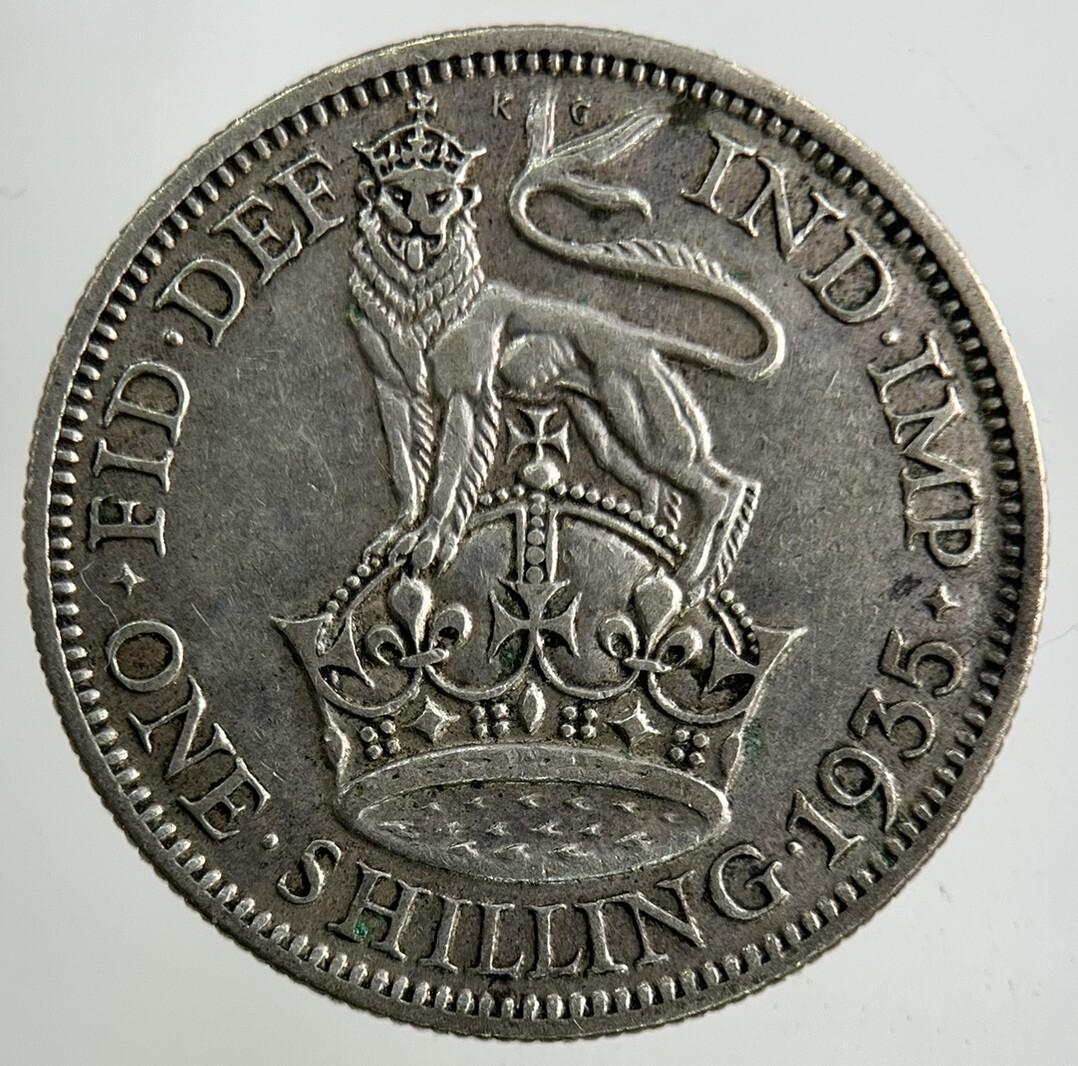 1935 George V Shilling Silver Coin | Fine Collectable Grade